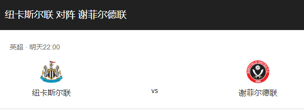 纽卡斯尔VS谢菲联比分预测、近期状态及历史战绩回顾！-图1