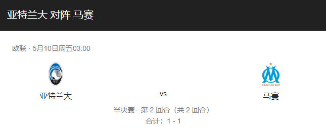 亚特兰大VS马赛比分预测、伤停情况及首发阵容分析！-图1