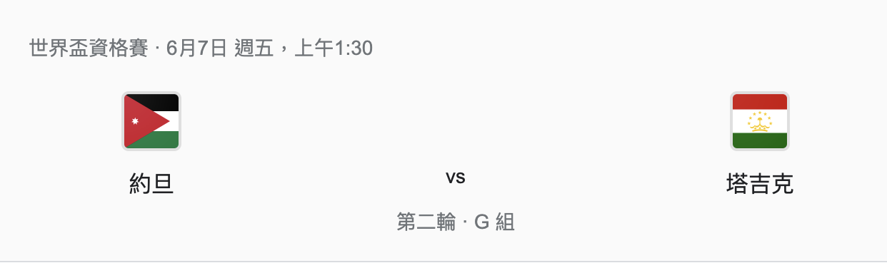 约旦VS塔吉克比分预测、赛前战意、首发阵容分析！-图1