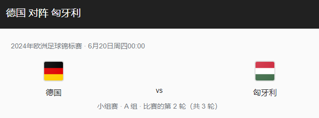 德国VS匈牙利比分预测、预计首发及战术布局解读！-图1
