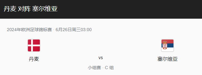 丹麦VS塞尔维亚比分预测、赛事前瞻及近期状态解析！-图1