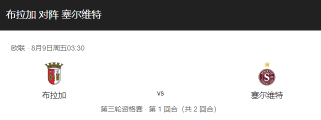 布拉加vs塞尔维特比分预测、战术布局及伤停情况解读！-图1