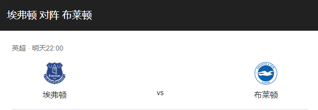 埃弗顿VS布赖顿比分预测、对抗情况及历史战绩回顾！-图1
